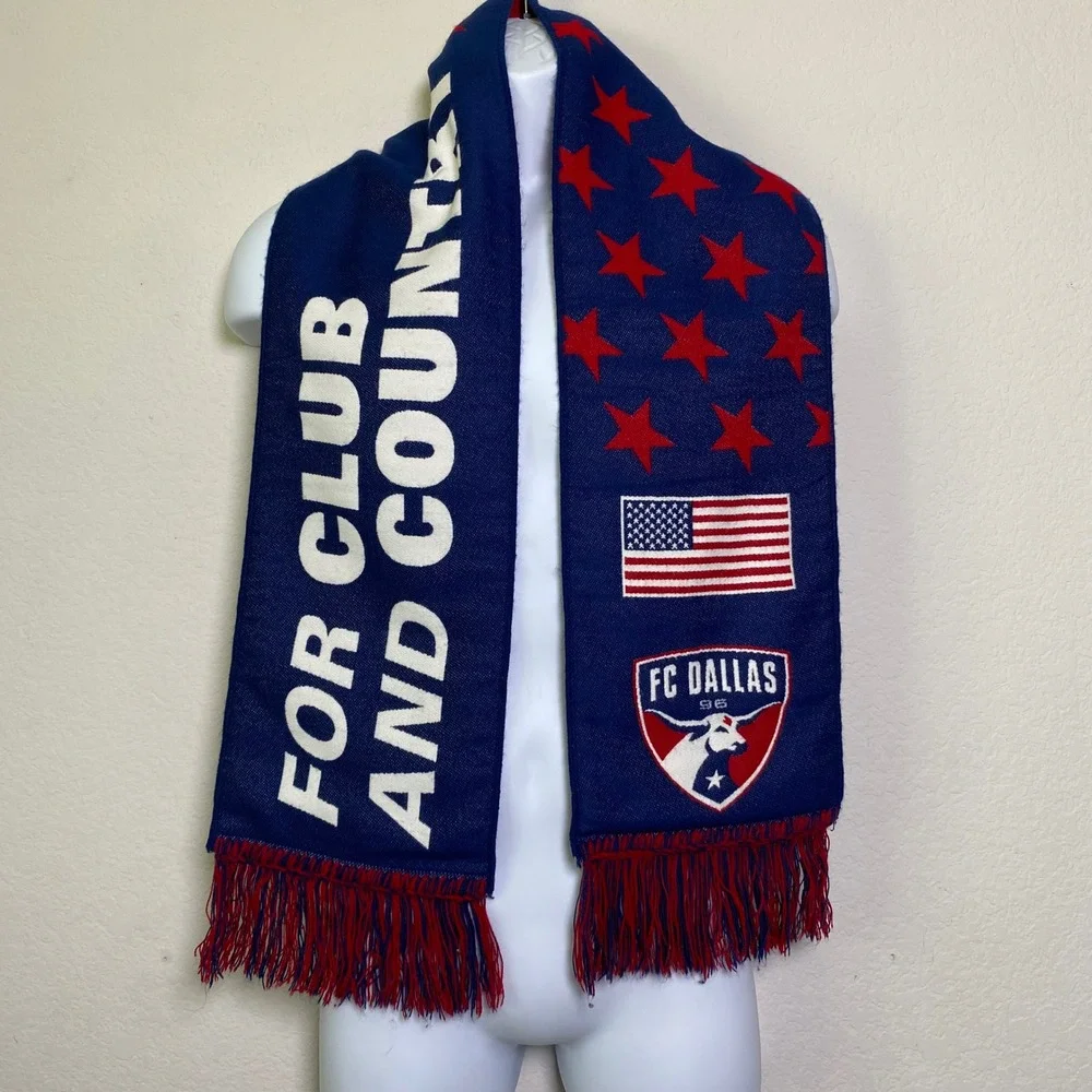 FC Dallas Scarf Soccer‎ MLS Team Pride American Flag Patriotic Season Ticket